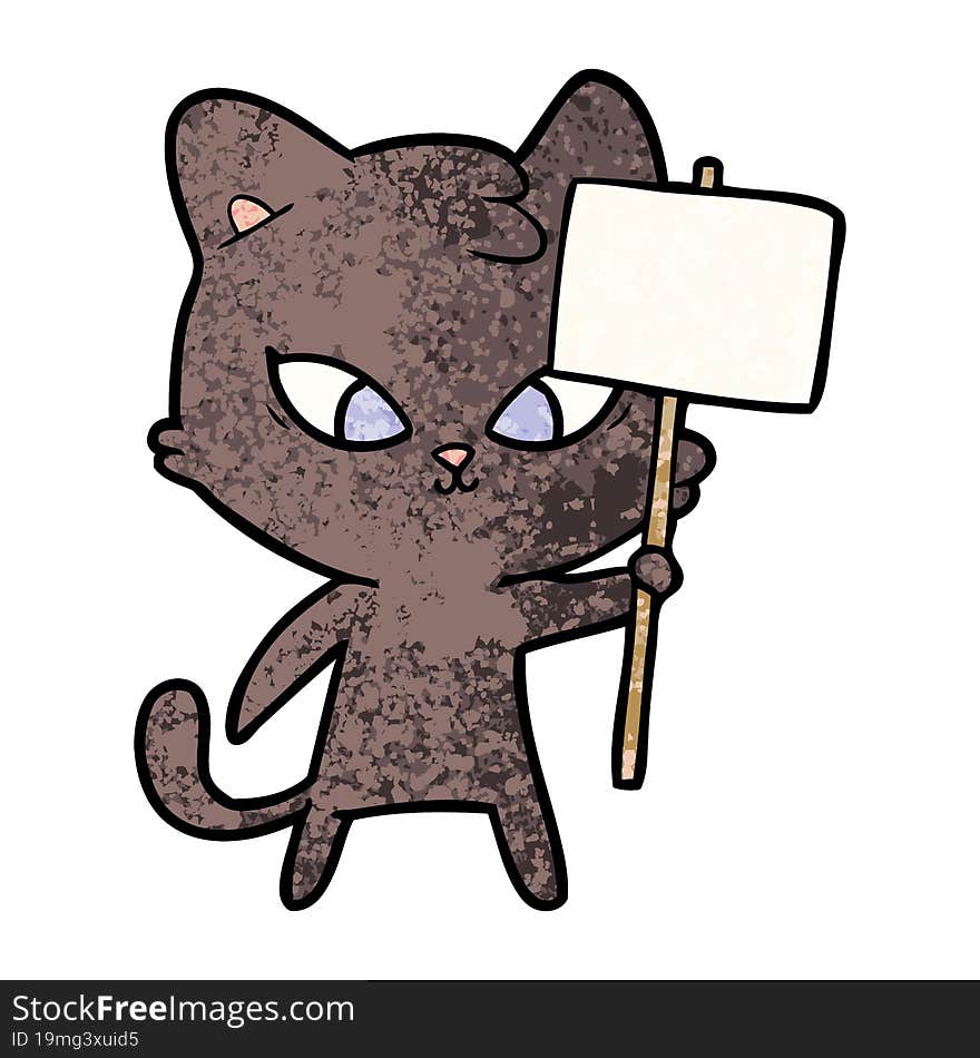 cute cartoon cat. cute cartoon cat