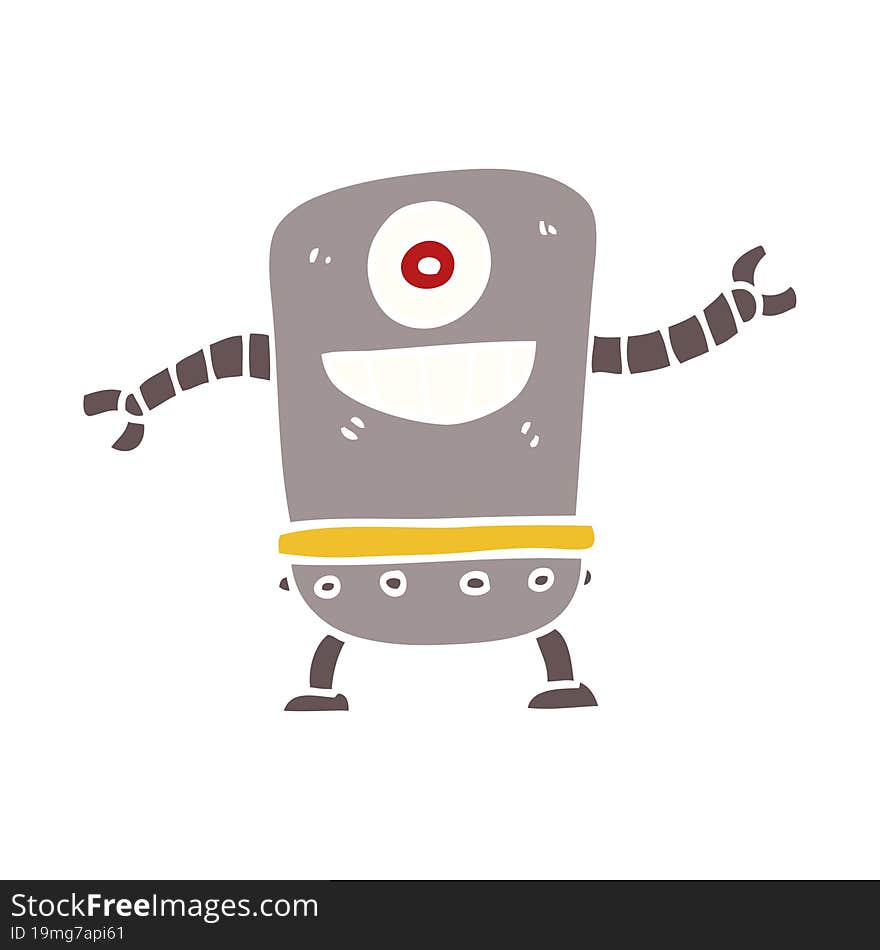 cartoon doodle robot