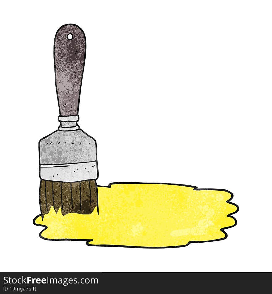 freehand drawn texture cartoon paint brush