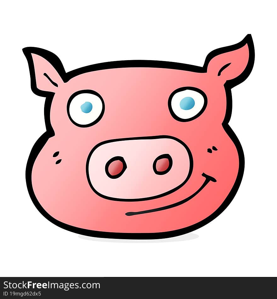 Cartoon Pig Face