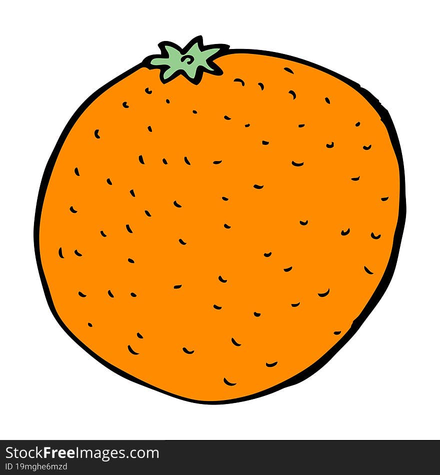 cartoon orange