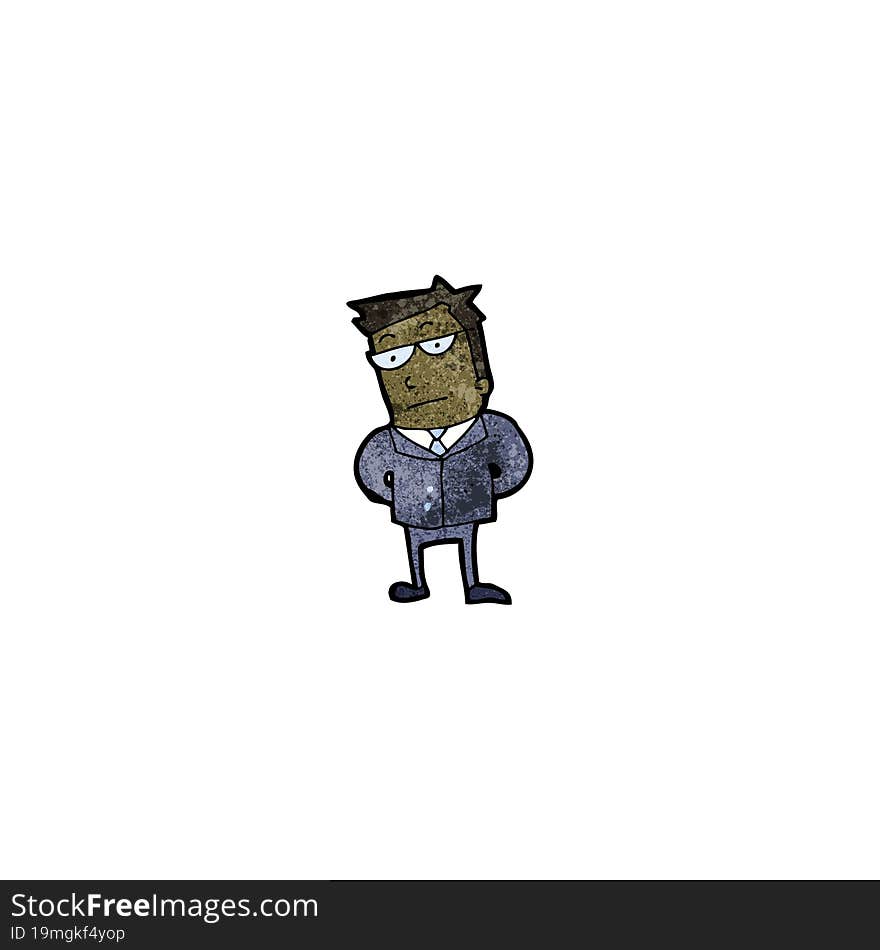 cartoon businessman