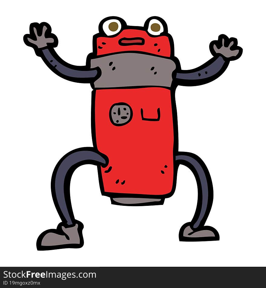 cartoon robot