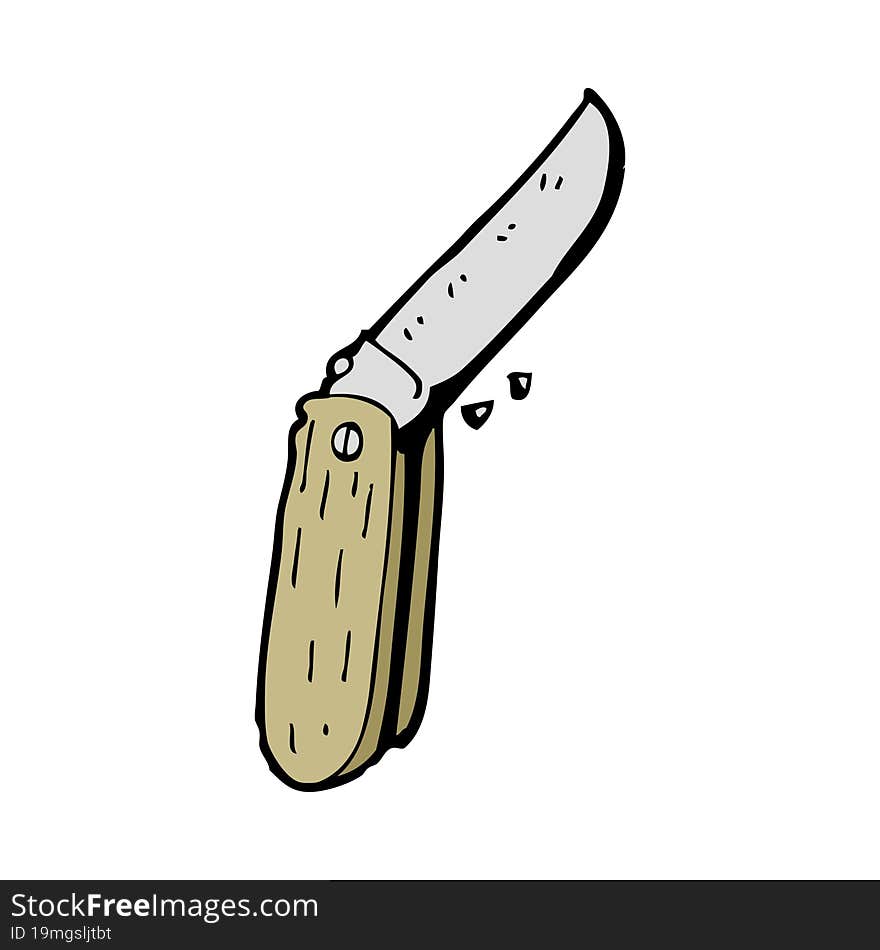 cartoon folding knife