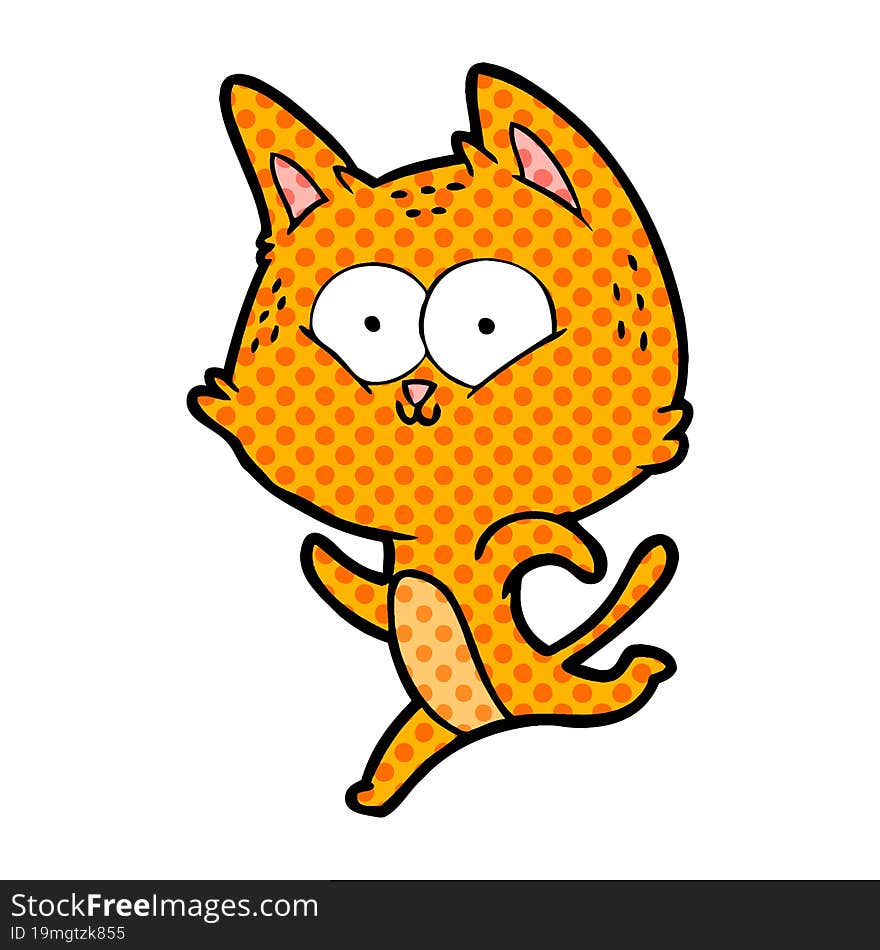 cartoon cat running. cartoon cat running