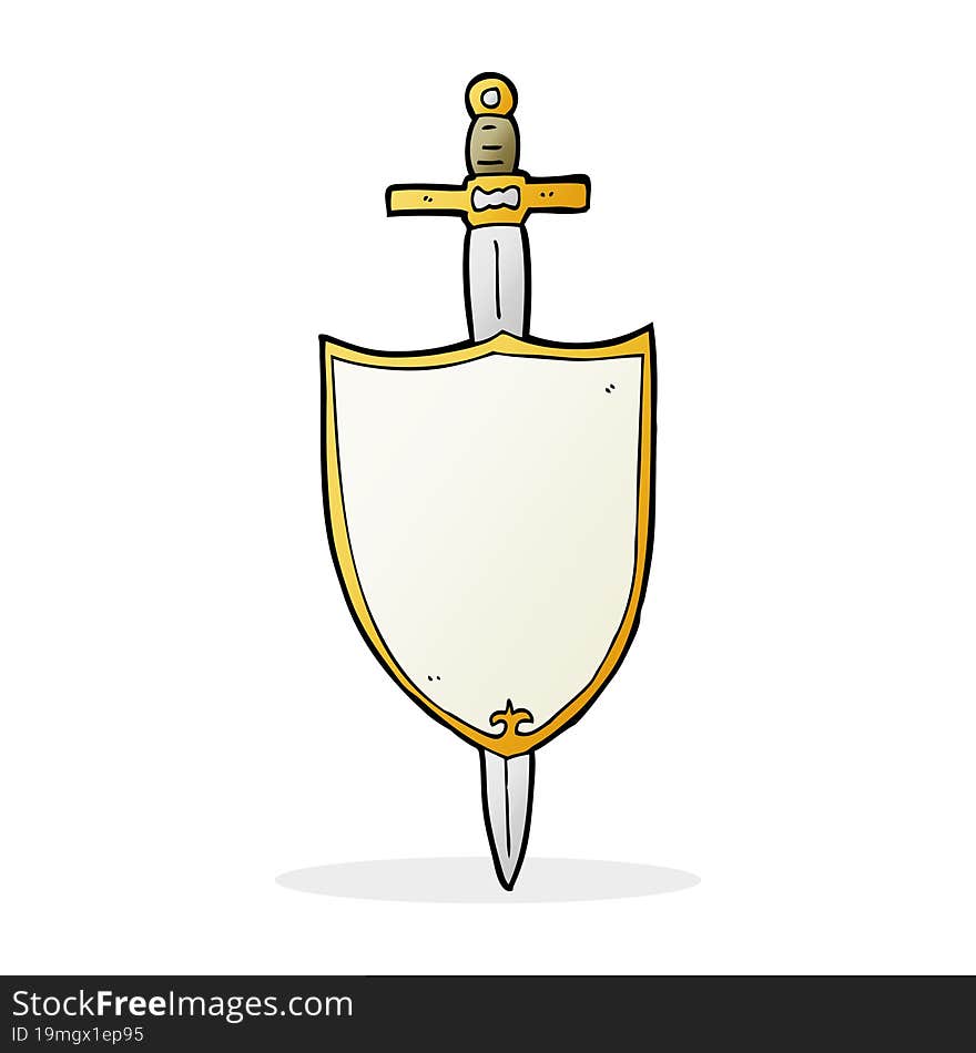 cartoon heraldic shield