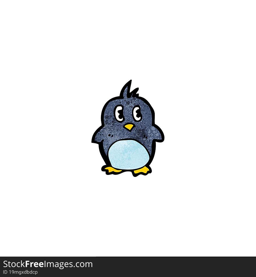 cartoon little penguin