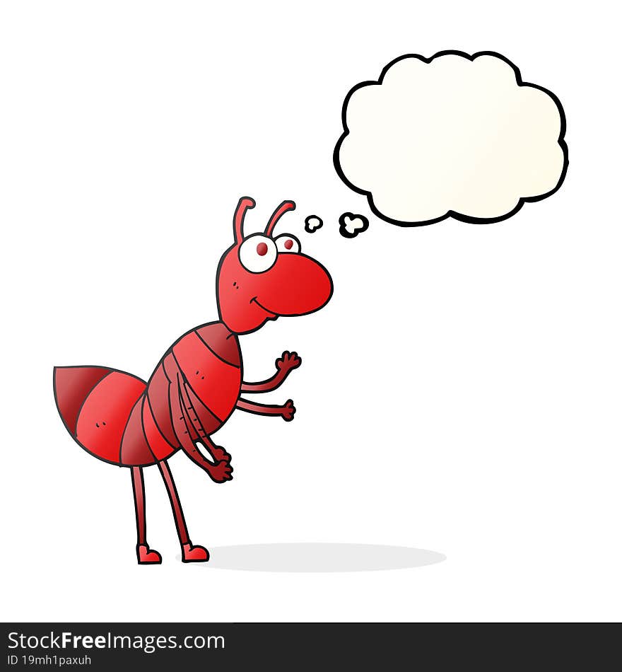 Thought Bubble Cartoon Ant