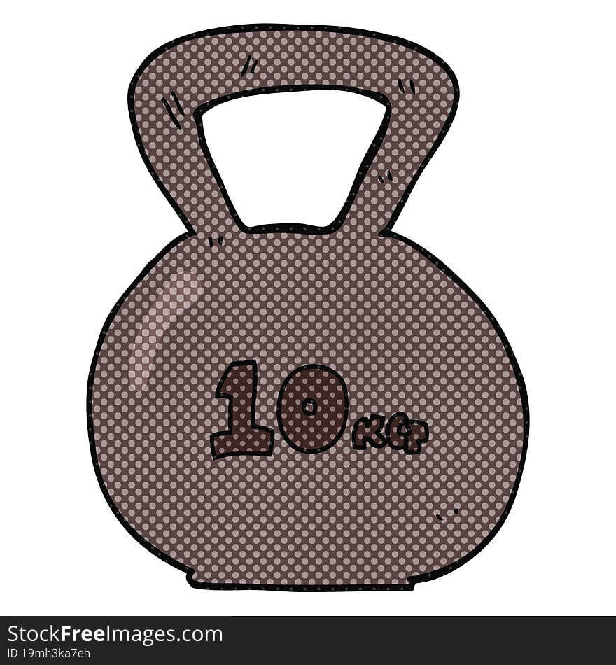 cartoon 10kg kettle bell weight