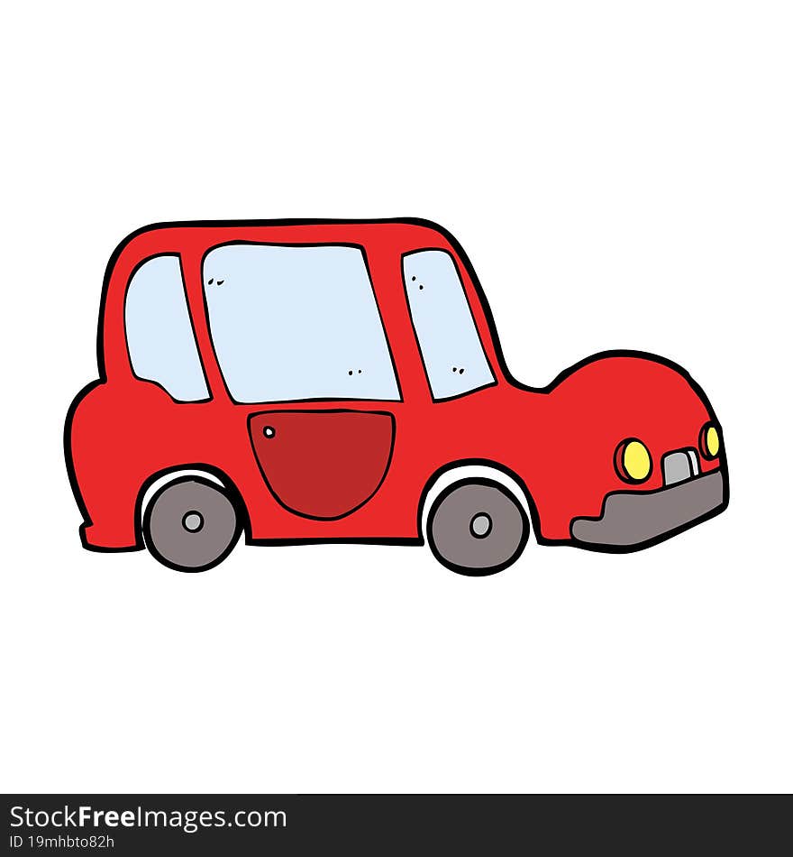 cartoon car