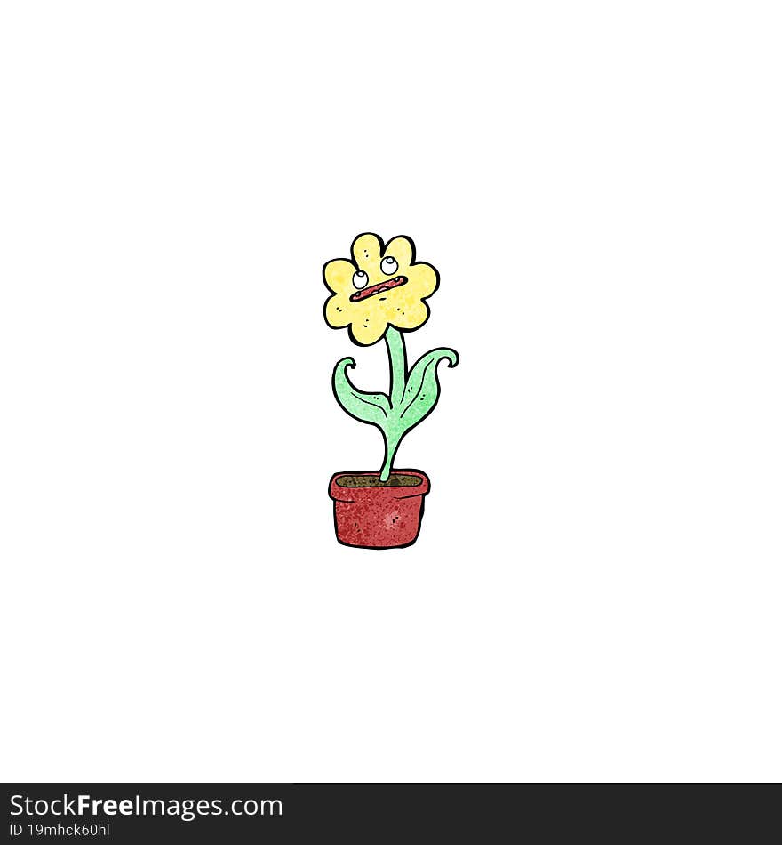 flower cartoon character