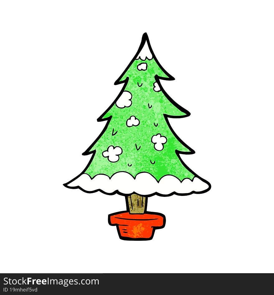 cartoon christmas tree