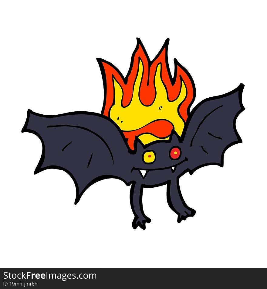 Cartoon Vampire Bat