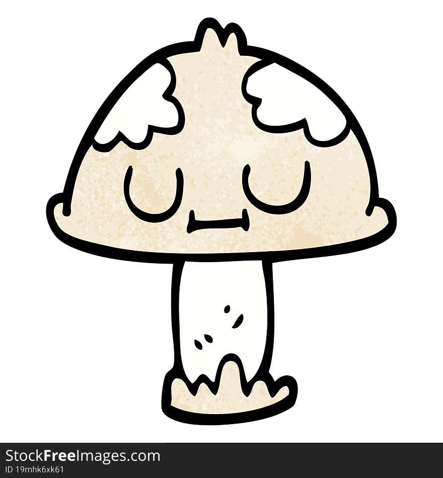 Cartoon Doodle Cute Mushroom