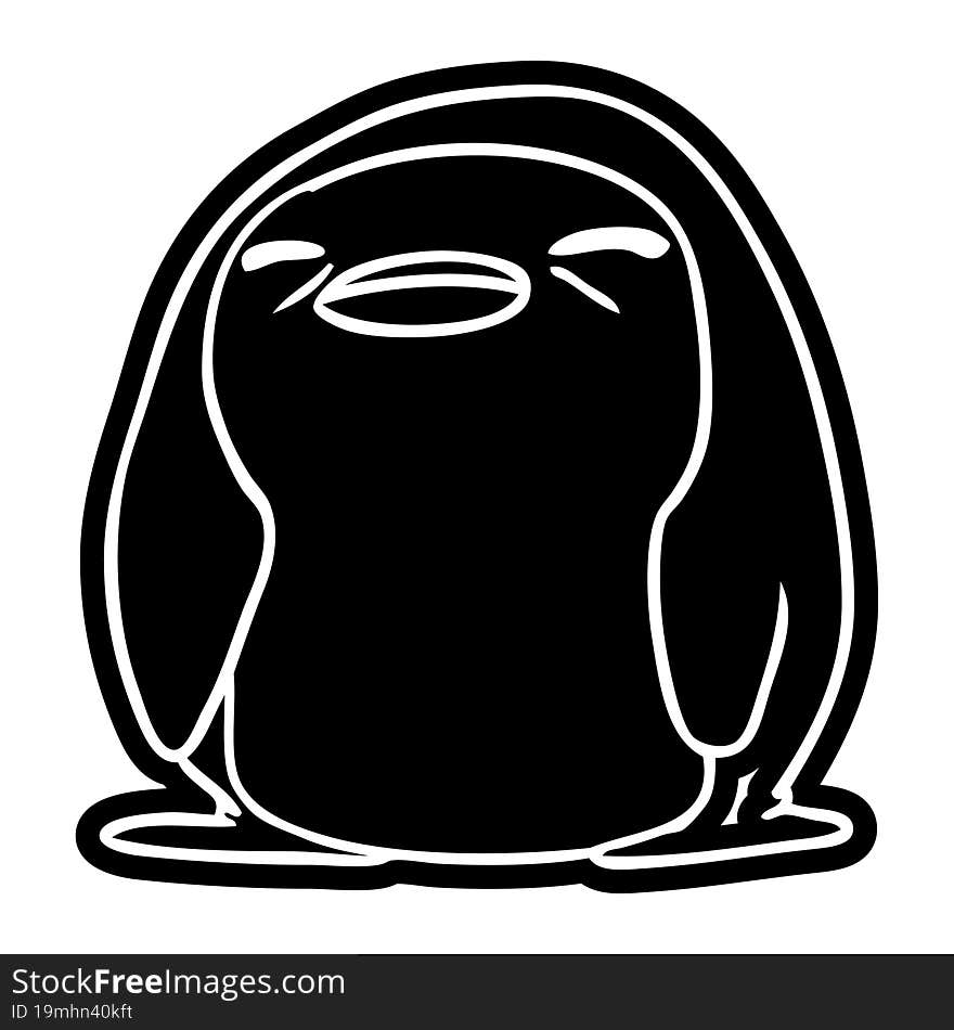 Cartoon Icon Kawaii Of A Cute Penguin