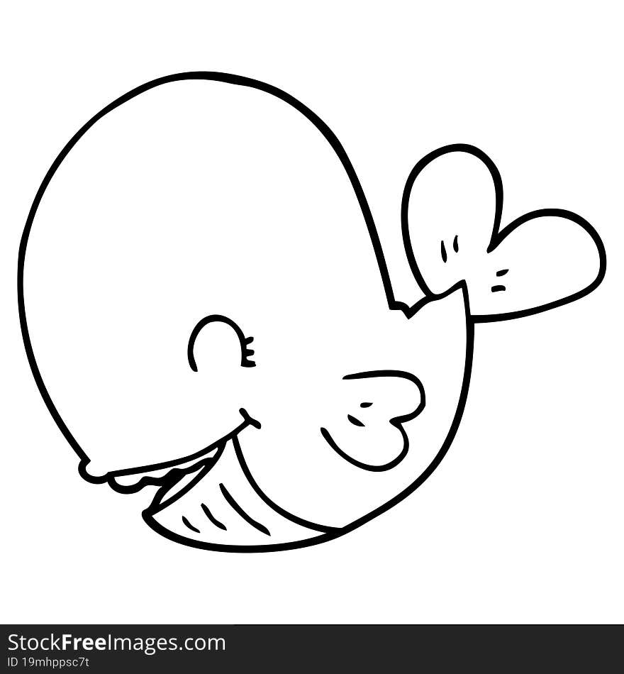 cartoon whale