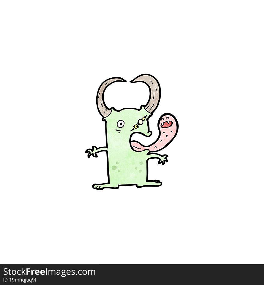 cartoon funny monster