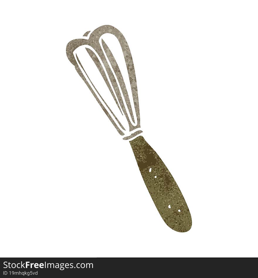 retro cartoon whisk