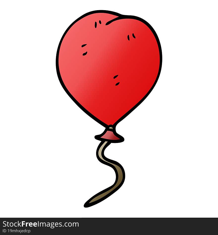 cartoon doodle balloon