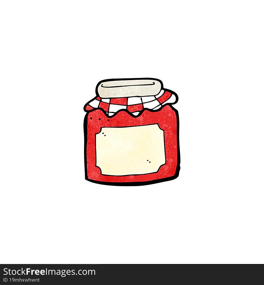 Cartoon Jam Jar