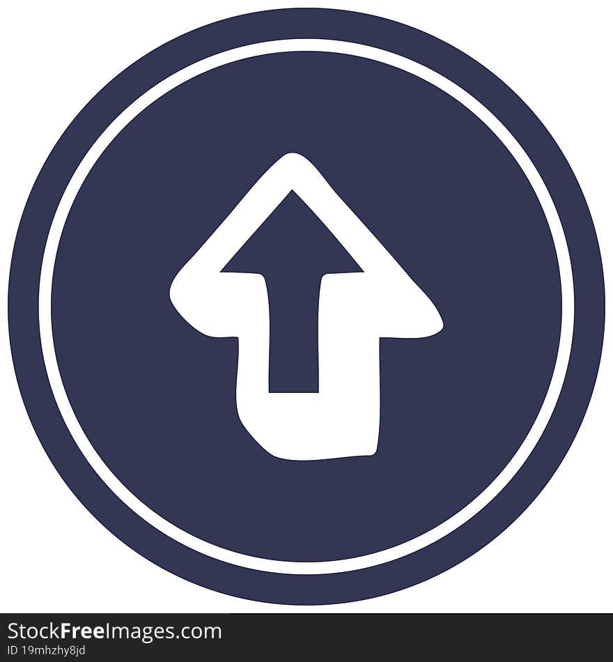 direction arrow circular icon