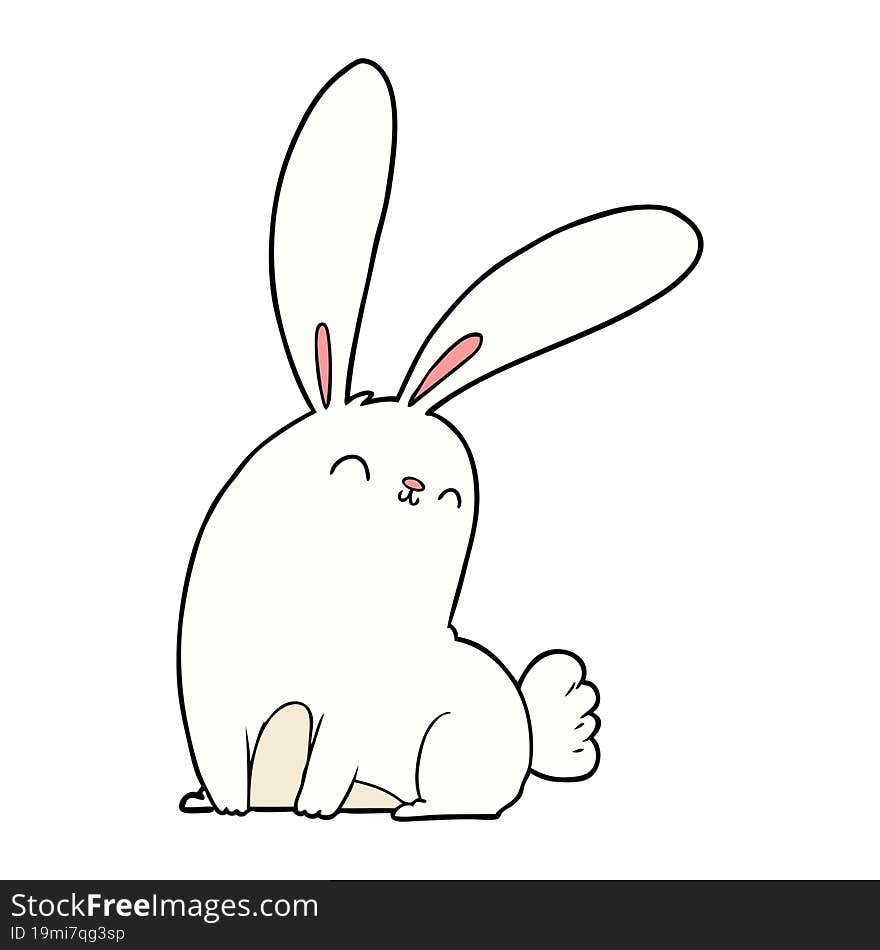 cute cartoon rabbit. cute cartoon rabbit