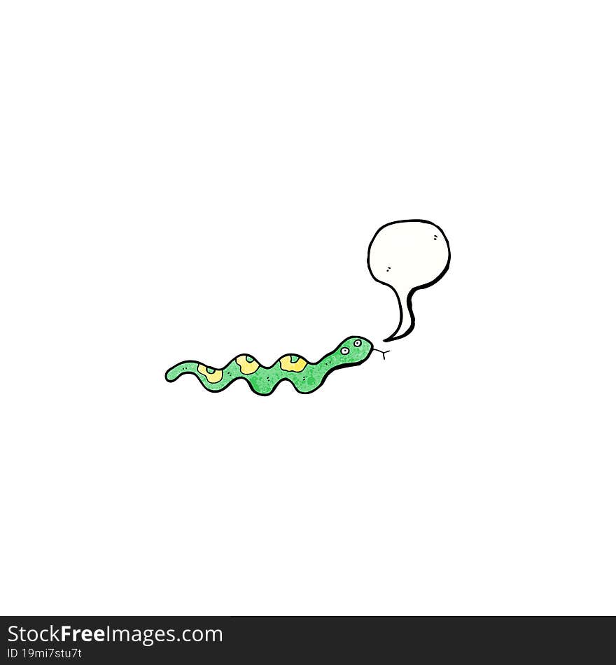 cartoon slithering snake