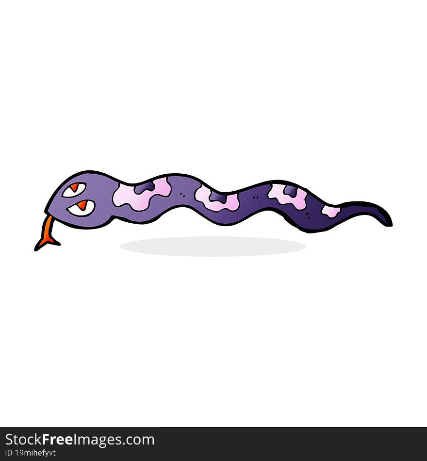 Cartoon Hissing Snake