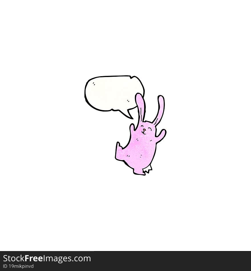 cartoon funny dancing rabbit