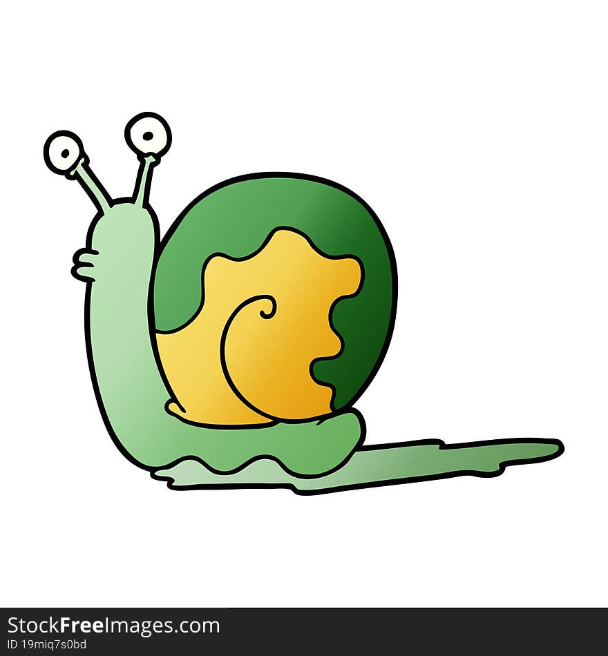 cartoon snail. cartoon snail