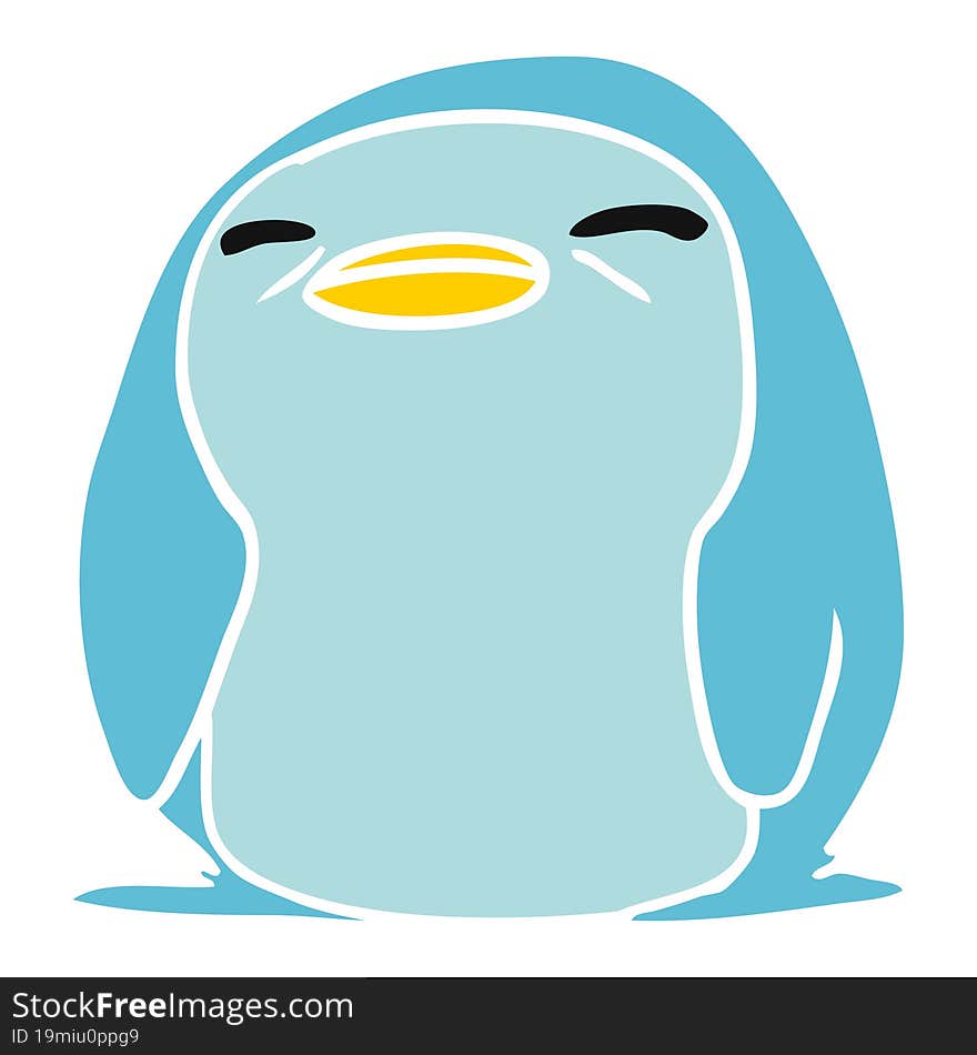 cartoon kawaii of a cute penguin