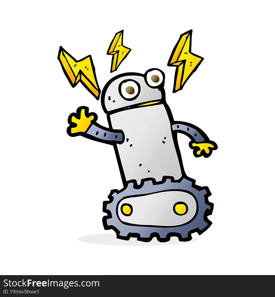 cartoon robot