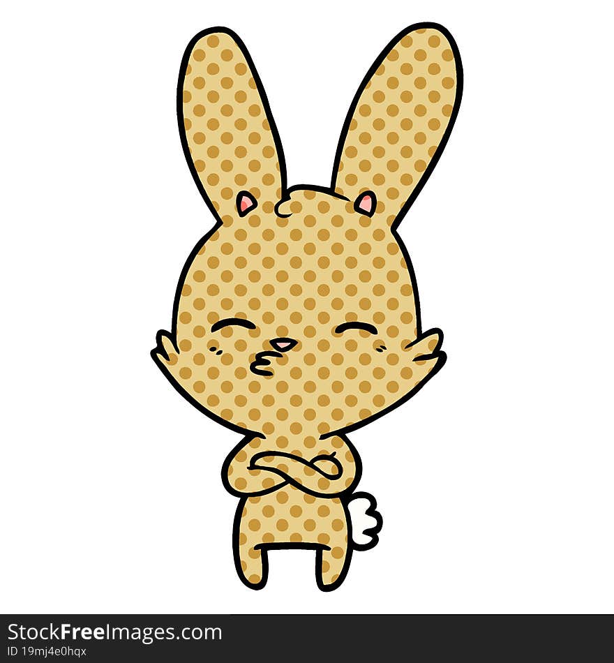 curious bunny cartoon. curious bunny cartoon