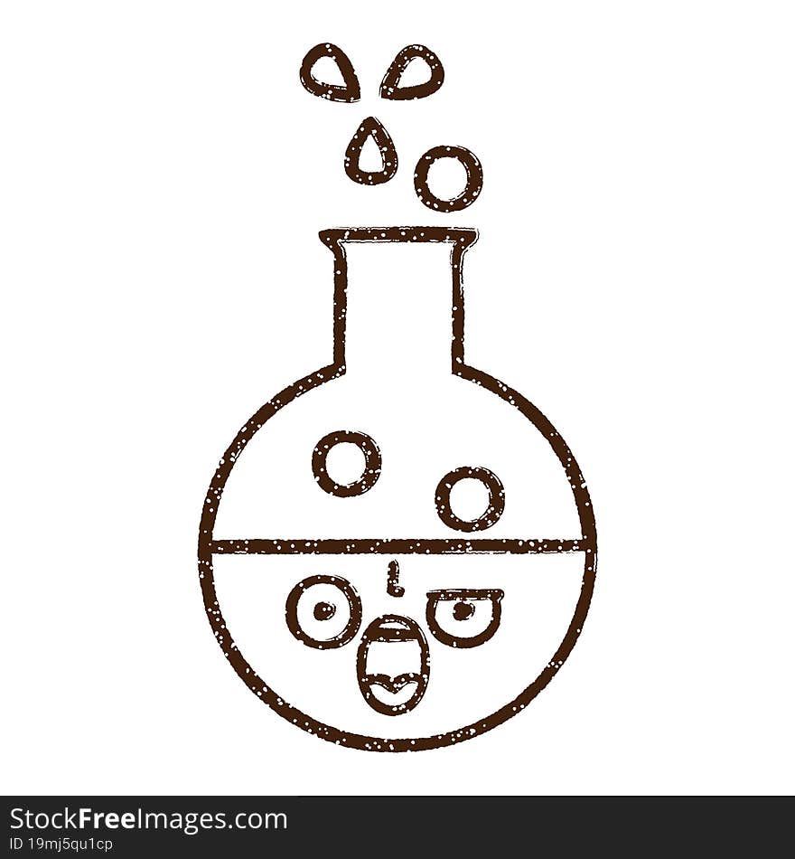Science Experiment Charcoal Drawing