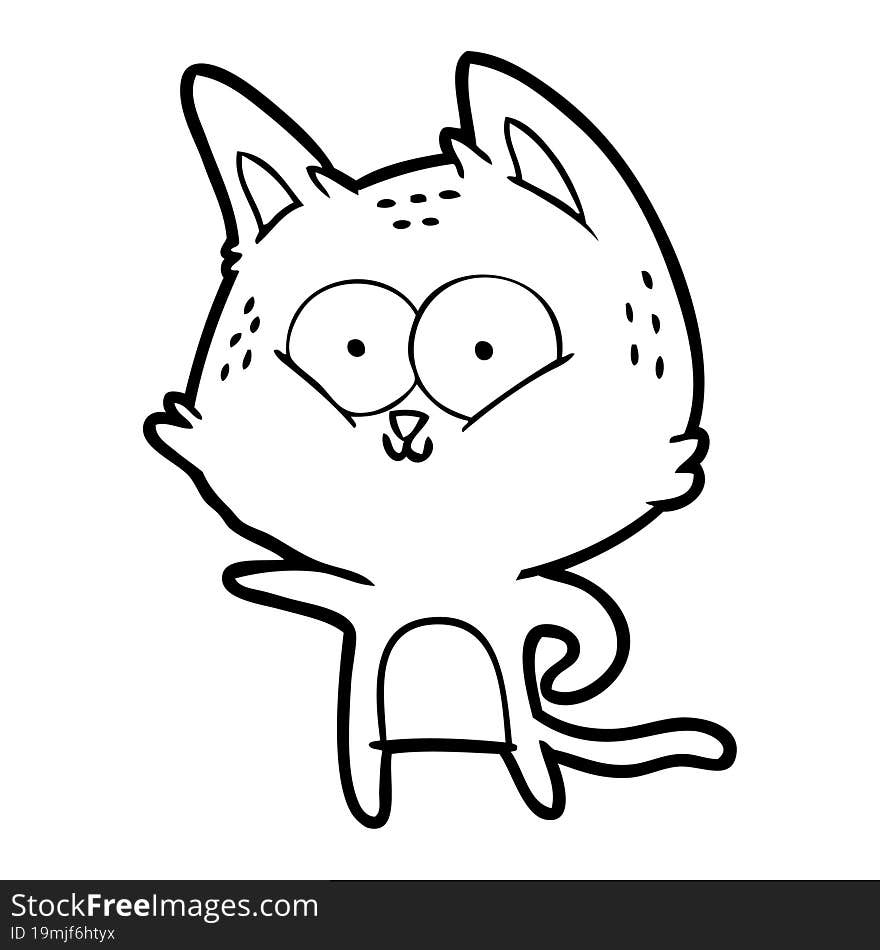 cartoon cat. cartoon cat