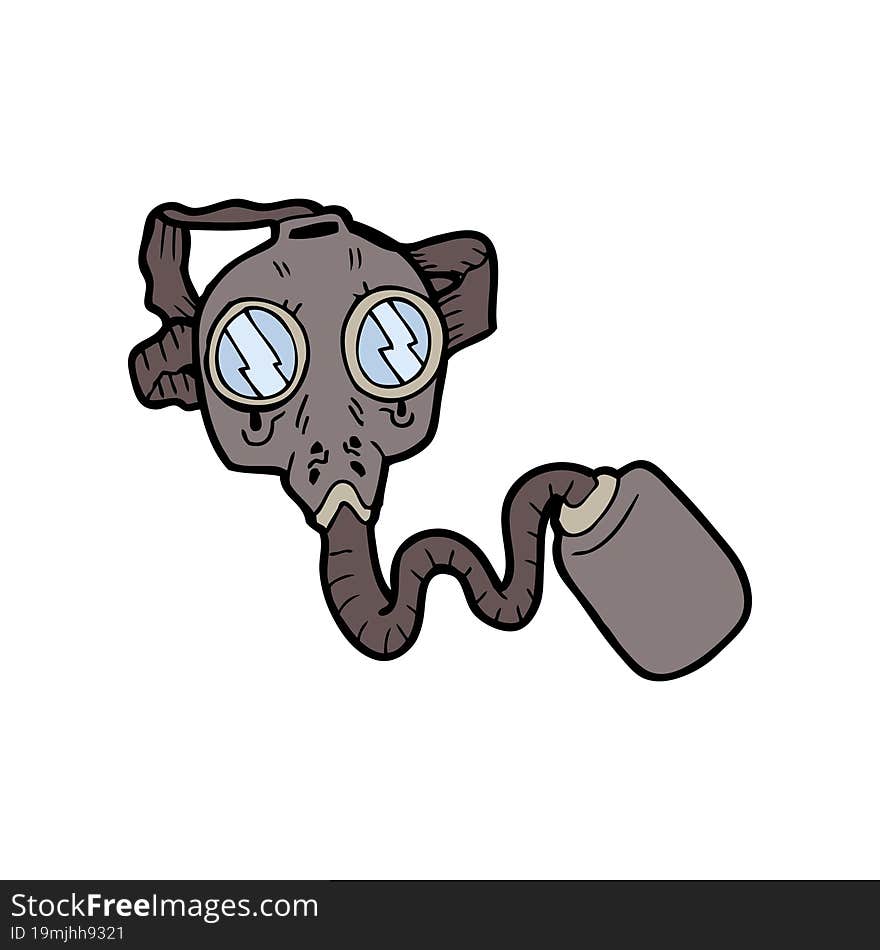 Cartoon Gas Mask