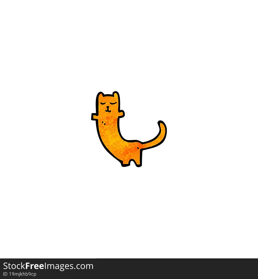 Funny Cartoon Cat