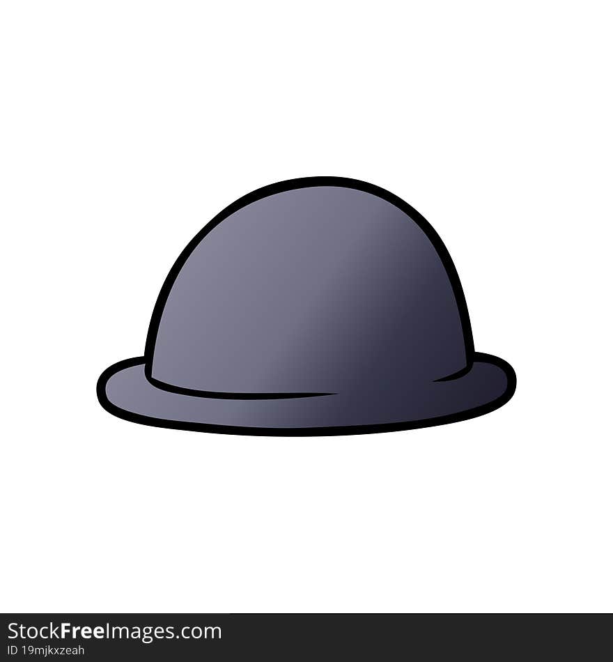 cartoon bowler hat. cartoon bowler hat