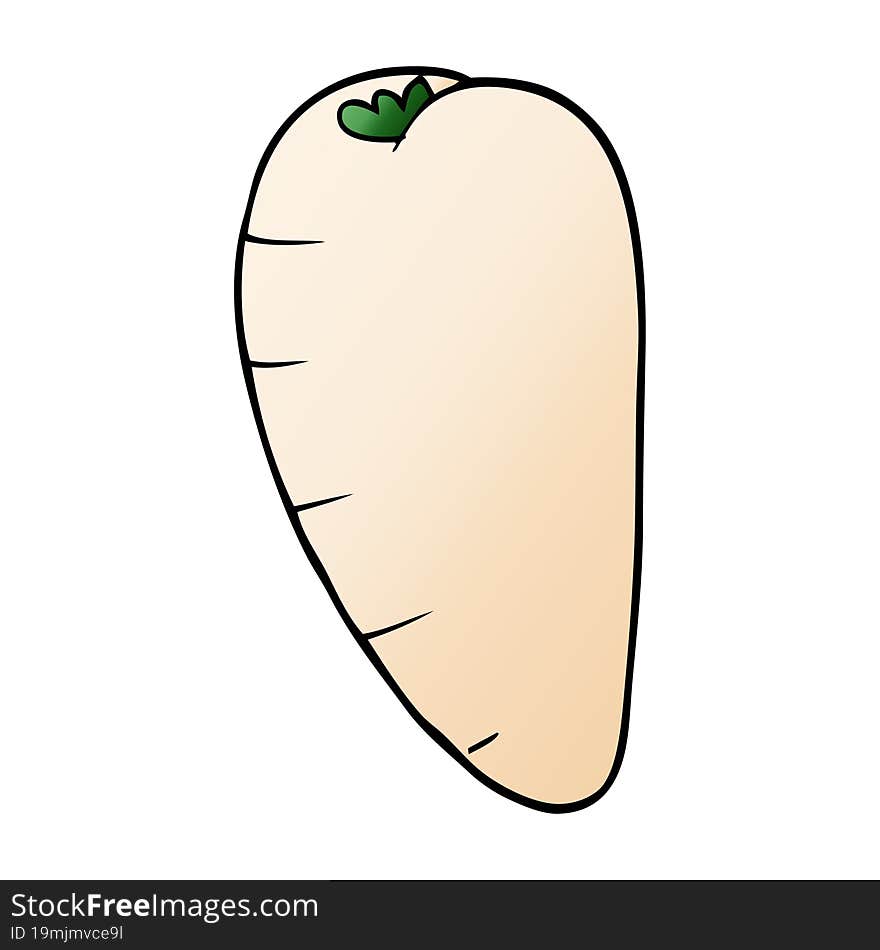 cartoon doodle root vegetable