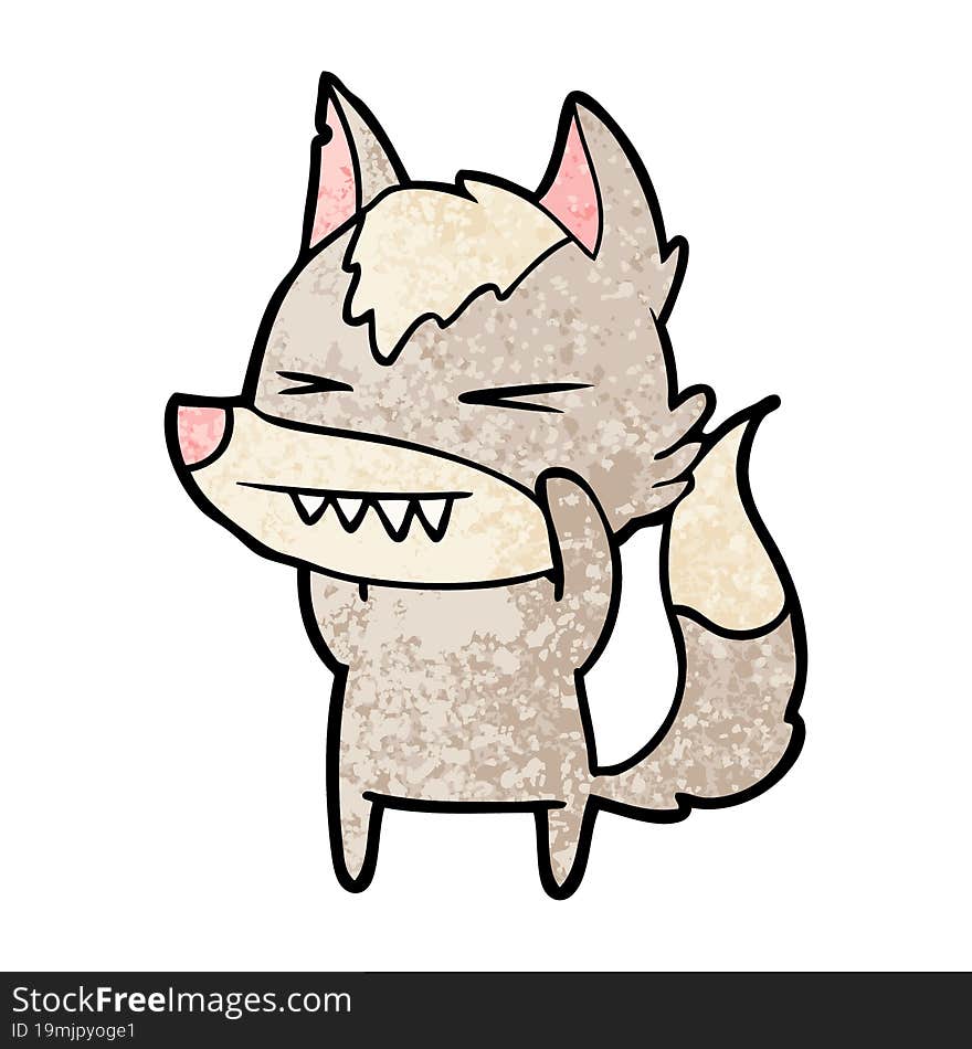 angry wolf cartoon. angry wolf cartoon