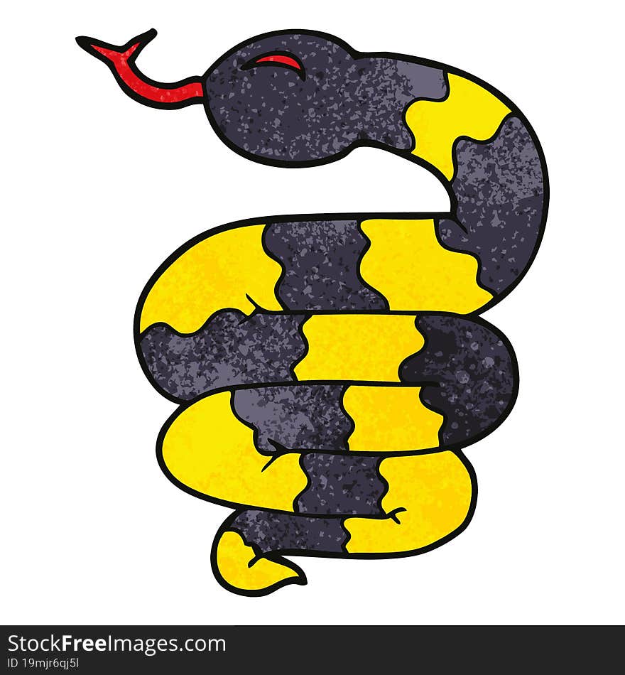 Cartoon Doodle Snake