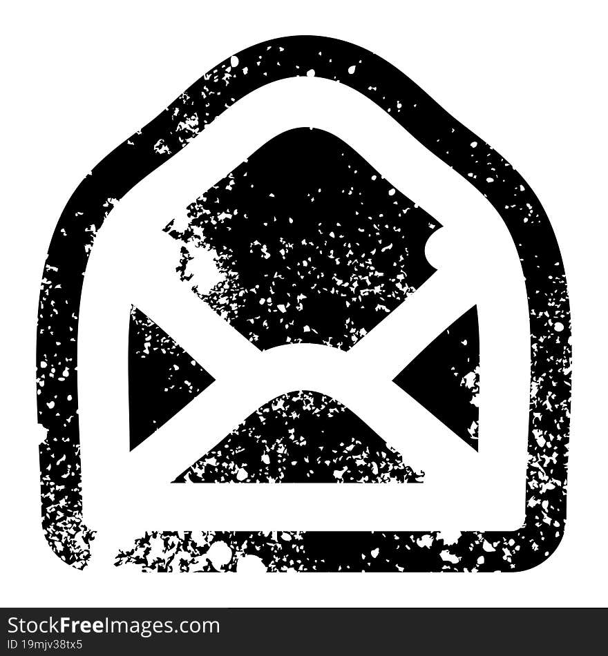 envelope letter distressed icon