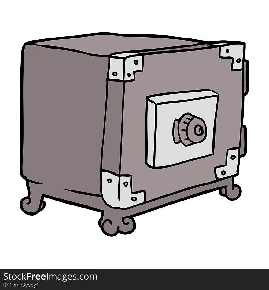 cartoon traditional safe. cartoon traditional safe