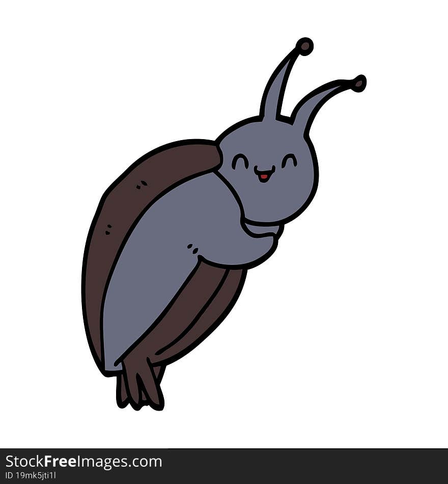 cute cartoon beetle