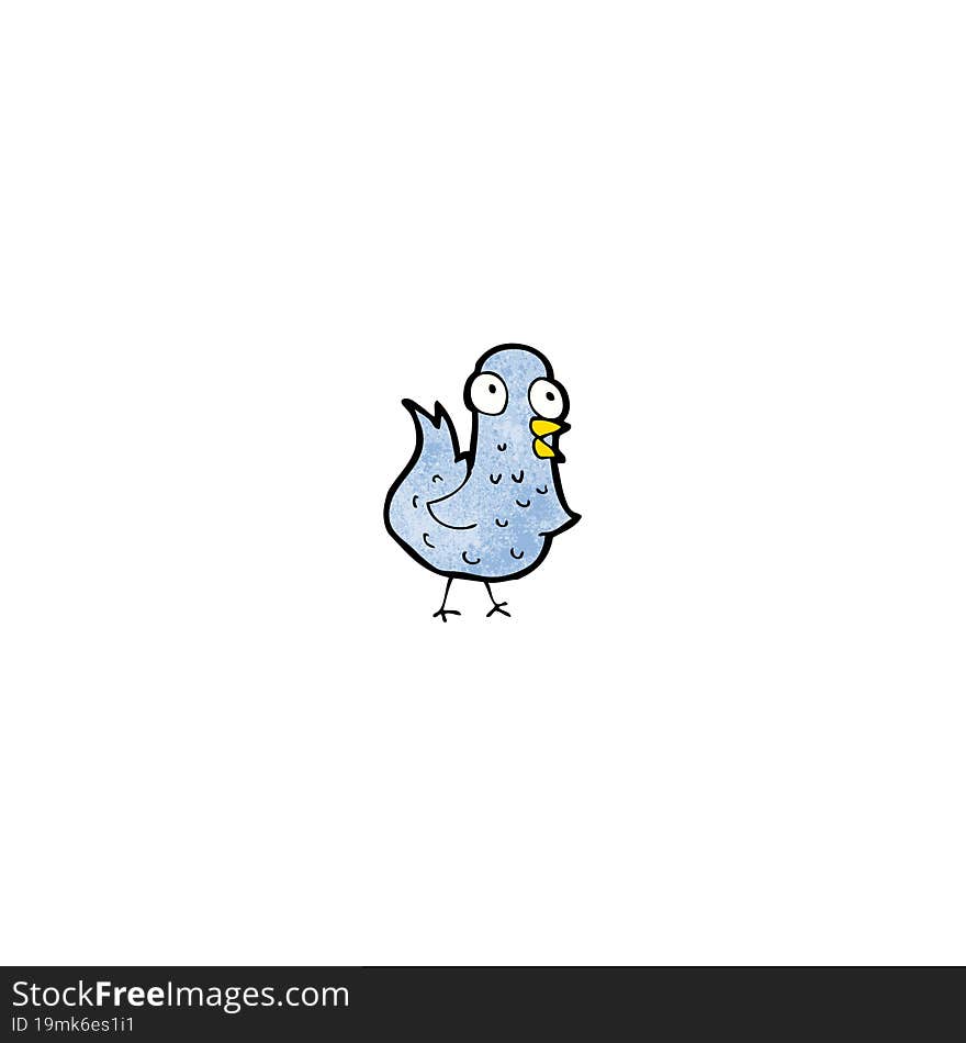 cartoon blue bird