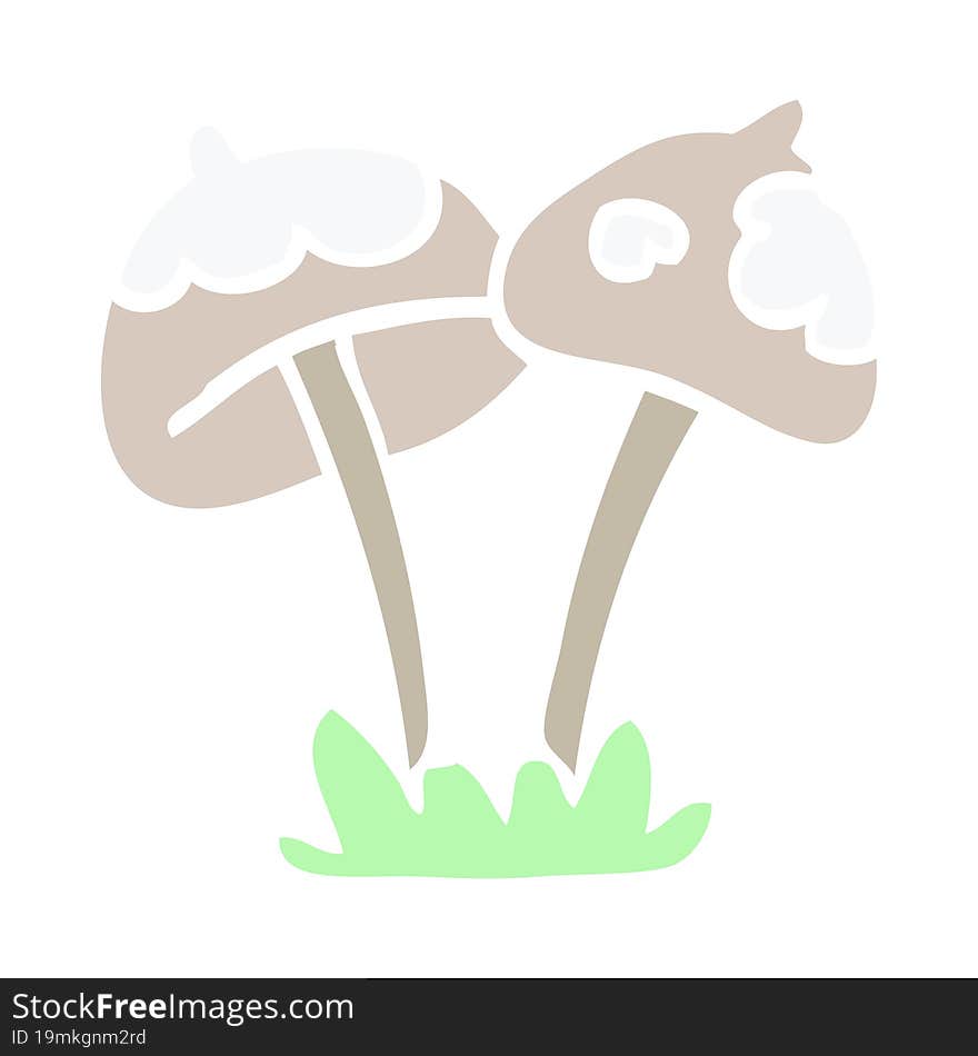 Cartoon Doodle Mushroom