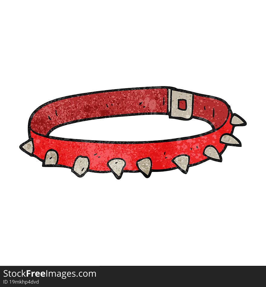 Textured Cartoon Dog Collar