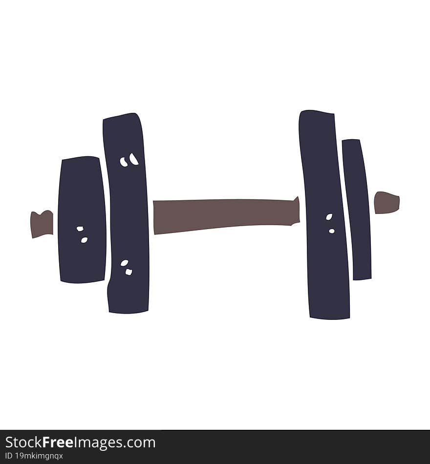 cartoon doodle gym weights