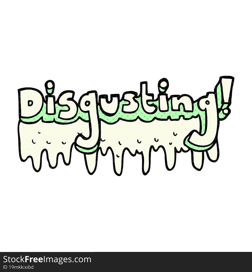 cartoon disgusting symbol