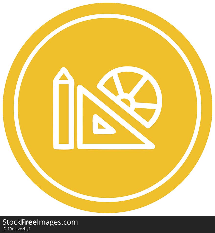 Math Equipment Circular Icon